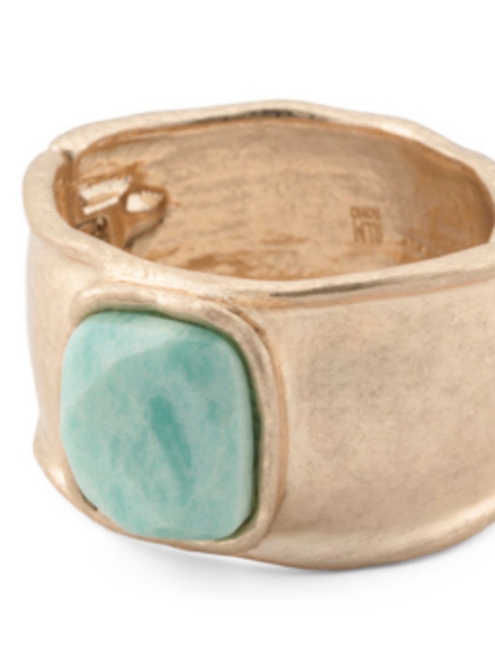 $88 Robert Lee Morris Gold-Tone Cuff Bracelet with Turquoise Stone NWT